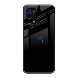 Heartbeat Glass Case for Oppo A74 5G