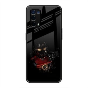 Iron Man Glass Case for Oppo A74 5G
