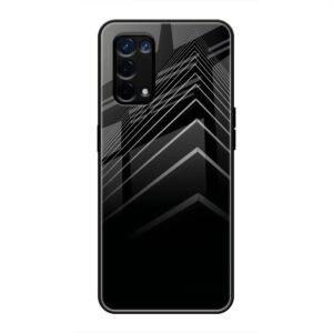 Square Illusion Glass Case for Oppo A74 5G