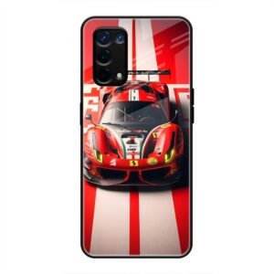 Ferrari Racing Glory Glass Case for Oppo A74 5G