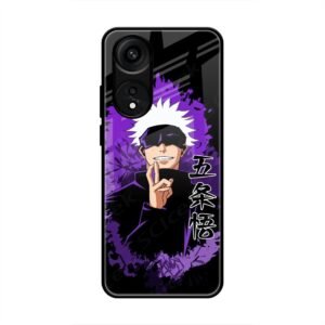 Gojo Satoru - The Honored One Glass Case for Oppo A78 5G