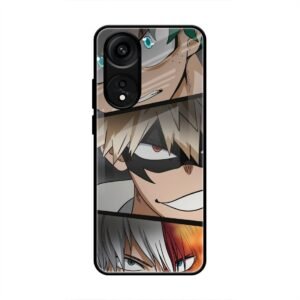 Determined Heroes Glass Case for Oppo A78 5G
