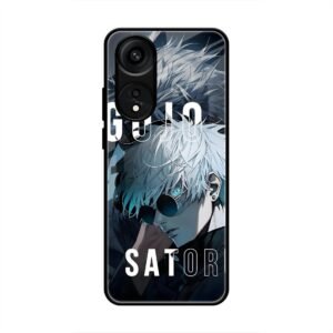 Gojo Satoru Anime Art Glass Case for Oppo A78 5G
