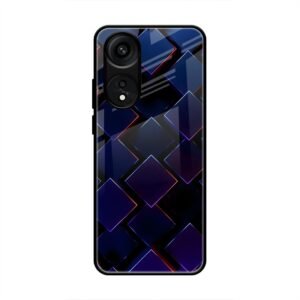 3D Square Glass Case for Oppo A78 5G