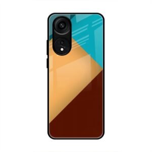 Abstract Color Glass Case for Oppo A78 5G