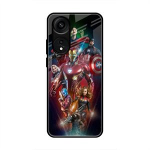 All avengers Glass Case for Oppo A78 5G