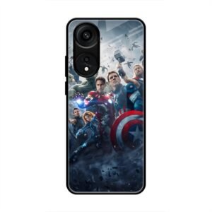 Avengers Glass Case for Oppo A78 5G