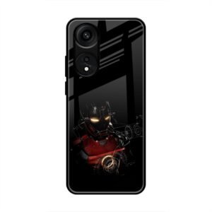 Iron Man Glass Case for Oppo A78 5G