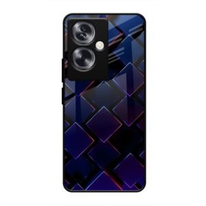 3D Square Glass Case for Oppo A79