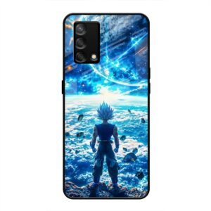 Cosmic Warrior's Resolve Glass Case for Oppo F19