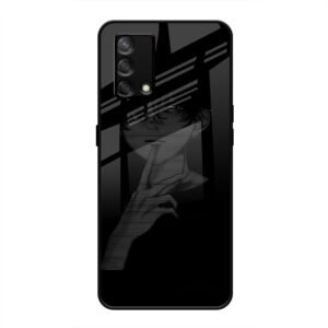 A boy Thinking Glass Case for Oppo F19