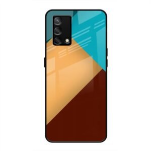 Abstract Color Glass Case for Oppo F19