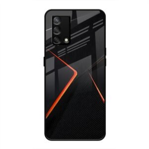Abstract Line Glass Case for Oppo F19