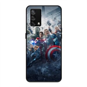 Avengers Glass Case for Oppo F19
