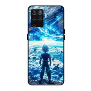 Cosmic Warrior's Resolve Glass Case for Oppo F19 Pro