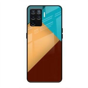 Abstract Color Glass Case for Oppo F19 Pro