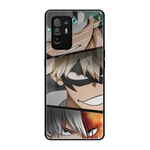 Determined Heroes Glass Case for Oppo F19 Pro Plus