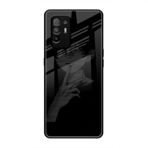A boy Thinking Glass Case for Oppo F19 Pro Plus