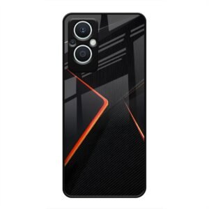 Abstract Line Glass Case for Oppo F21s Pro 5G