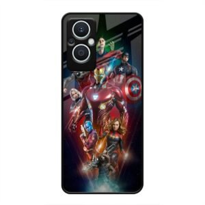All avengers Glass Case for Oppo F21s Pro 5G