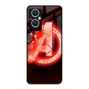 Avengers Logo Glass Case for Oppo F21s Pro 5G