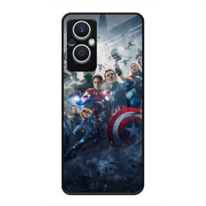 Avengers Glass Case for Oppo F21s Pro 5G