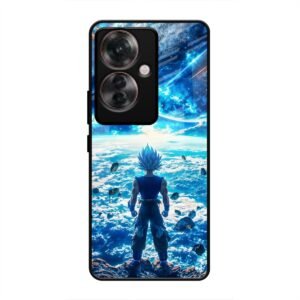Cosmic Warrior's Resolve Glass Case for Oppo F25 Pro
