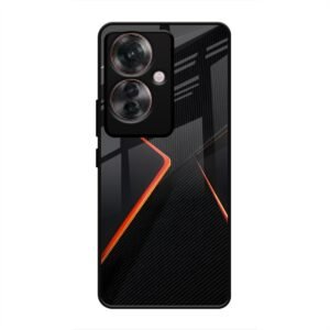 Abstract Line Glass Case for Oppo F25 Pro