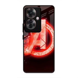 Avengers Logo Glass Case for Oppo F25 Pro