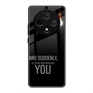 Quotes Glass Case for Oppo F29 Pro Plus