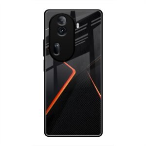 Abstract Line Glass Case for Oppo Reno 11 Pro