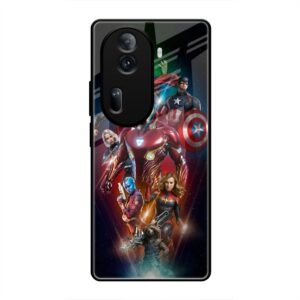 All avengers Glass Case for Oppo Reno 11 Pro