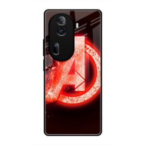 Avengers Logo Glass Case for Oppo Reno 11 Pro