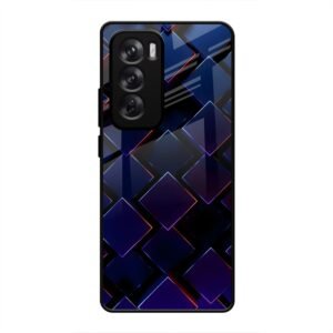 3D Square Glass Case for Oppo Reno 12