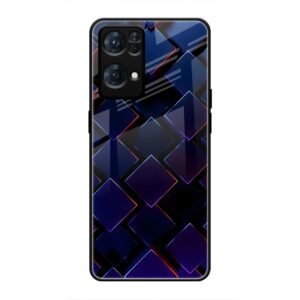 3D Square Glass Case for Oppo Reno 7 Pro