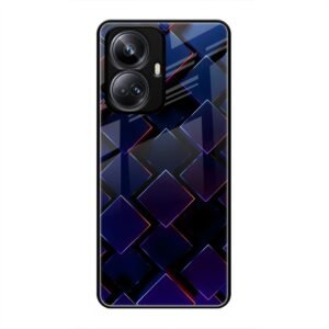3D Square Glass Case for Realme 10 Pro Plus