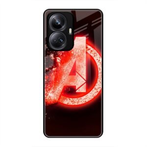 Avengers Logo Glass Case for Realme 10 Pro Plus
