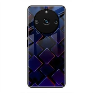 3D Square Glass Case for Realme 11 Pro Plus