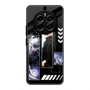 Gojo Satoru Character Montage Glass Case for Realme 12 Pro Plus