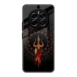 Beautiful art With Trishool Glass Case for Realme 12 Pro Plus