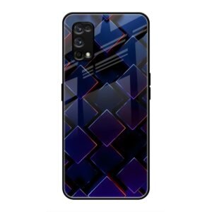 3D Square Glass Case for Realme 7 Pro