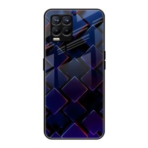 3D Square Glass Case for Realme 8 Pro