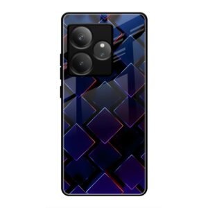 3D Square Glass Case for Realme GT 6