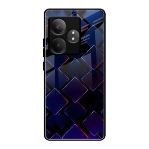 3D Square Glass Case for Realme GT 6T