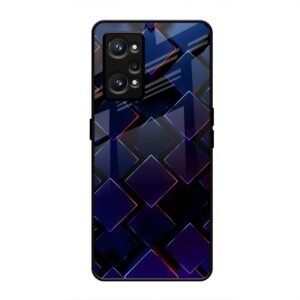 3D Square Glass Case for Realme GT Neo 3t