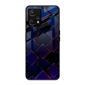 3D Square Glass Case for Realme Narzo 50 Pro