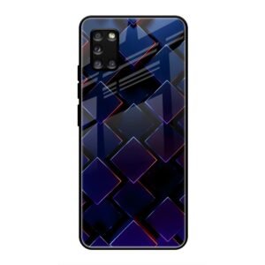 3D Square Glass Case for Samsung A31