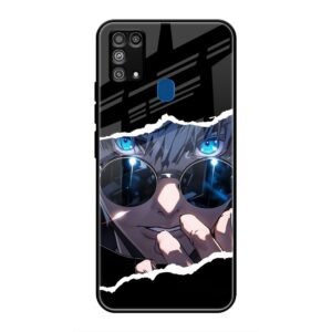 Azure Enigma Glass Case for Samsung M31