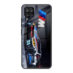 BMW Motorsport Glass Case for Samsung M32 4g