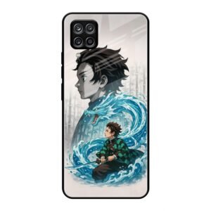 Water Dragon Warrior Glass Case for Samsung M32 4g